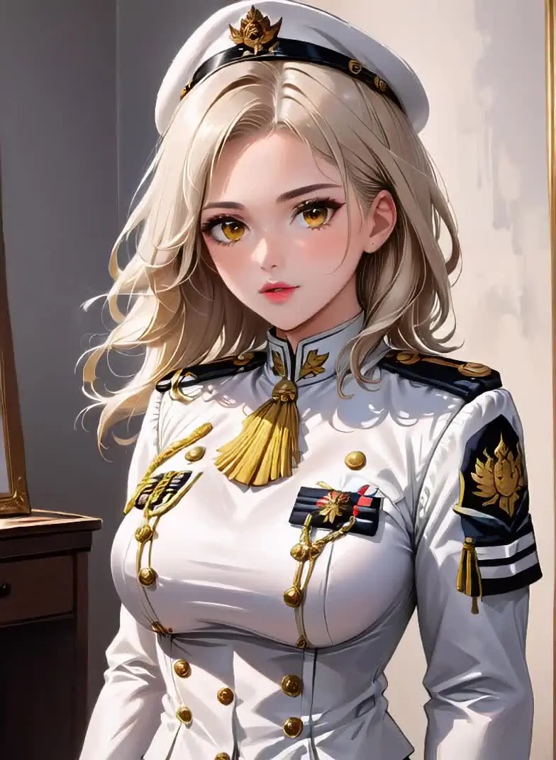 Ilustração de uma personagem adulta em estilo anime
